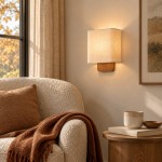 Ondine Modern Linen Fabric Shade Wall Sconce
