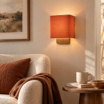 Ondine Modern Linen Fabric Shade Wall Sconce
