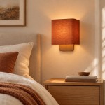 Ondine Modern Linen Fabric Shade Wall Sconce