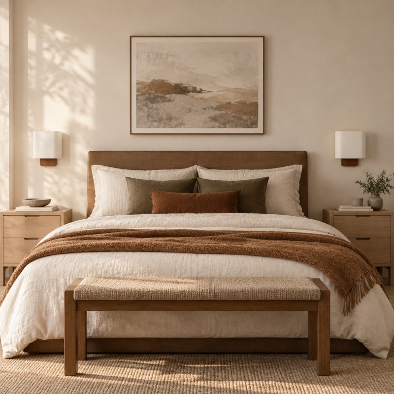 Ondine Modern Linen Fabric Shade Wall Sconce
