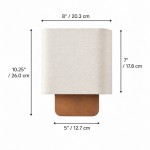 Ondine Modern Linen Fabric Shade Wall Sconce