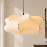 Alain Farmhouse Cooper Ribbed Glass Pendant Light For Dining Room & Kitchen