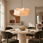 Orin Modern White Silk Cloud Pendant Light