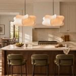 Orin Modern White Silk Cloud Pendant Light