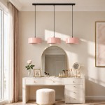 Xavier Modern Glossy Ceramic Drum Pendant Light