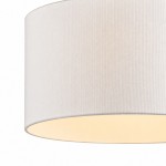 Toren Modern White Linen Drum Pendant Light