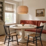 Virelai Modern Linen Double Drum Pendant Light