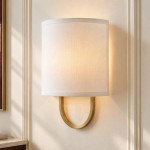 Pyrvyn Mid-Century Modern Milk Glass Shade Wall Sconce