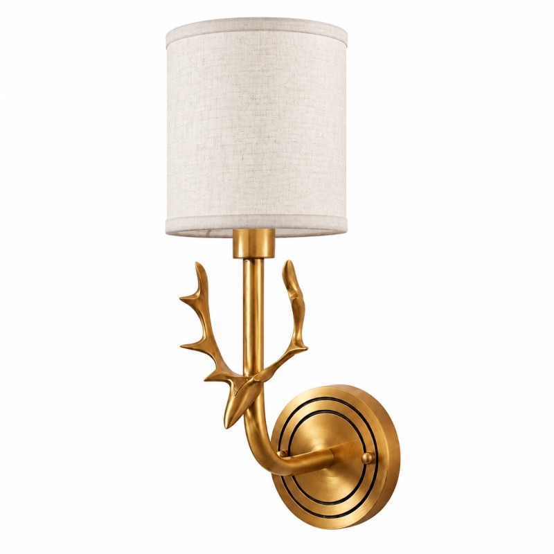 Akshara Farmhouse Brass Deer Head Wall Light