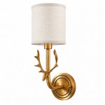 Akshara Farmhouse Brass Deer Head Wall Light